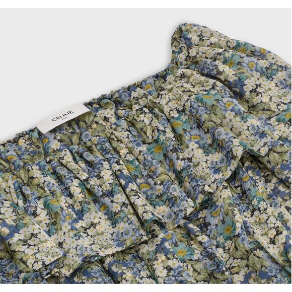 Celine 2020 Off Shoulder Floral Print Dress - Picture 11 of 16